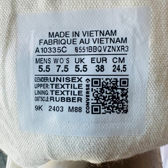 ⭐Converse Chuck 70 De Luxe Heel Western Hi Platform 5.5 Men Boots White A10335C - Picture 9 of 12